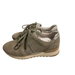 TOPAZIA by Mephisto Sage Suede Shoes Sneakers with Rhinestones Size 8